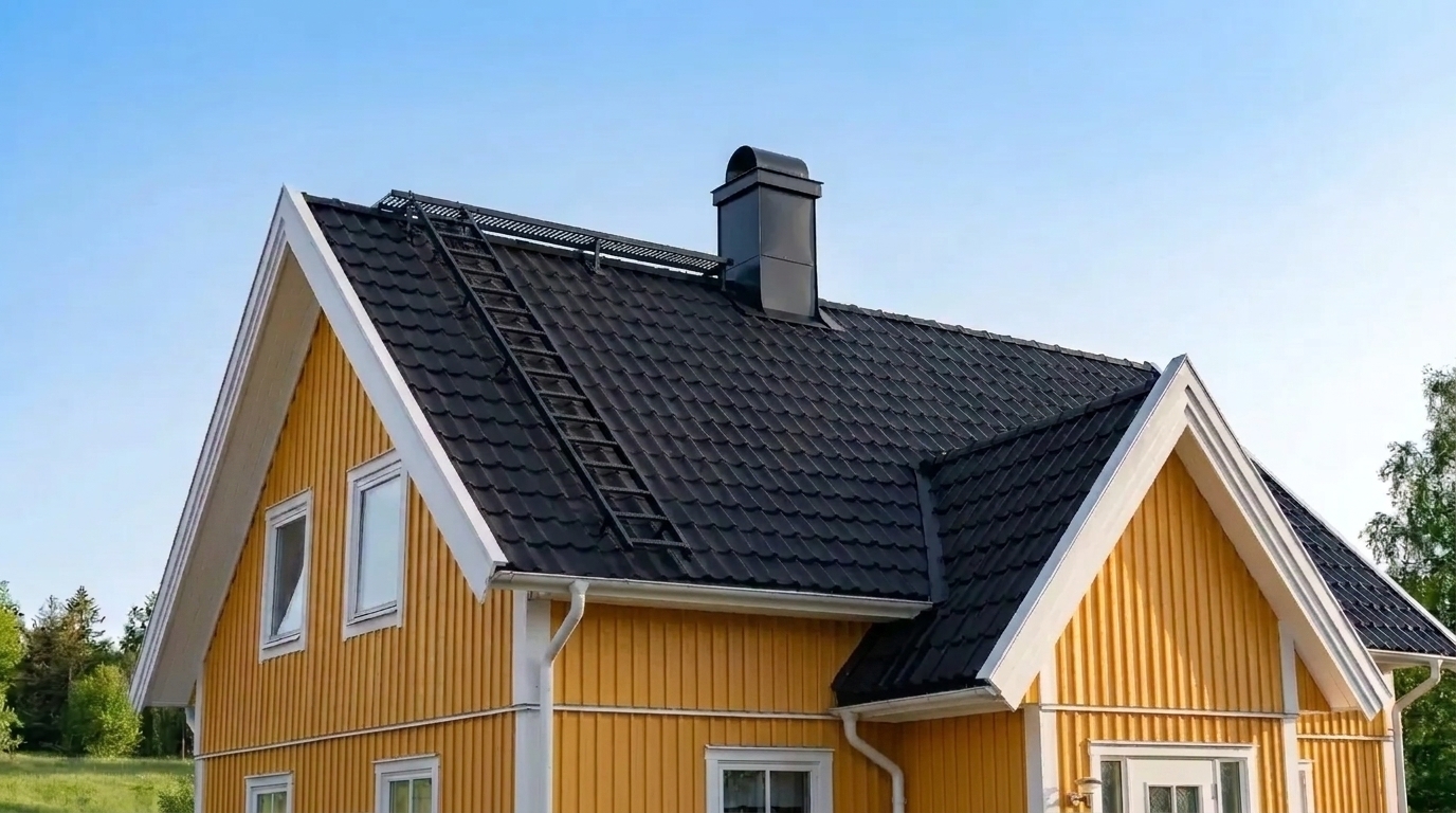 montera takstege takbrygga ()